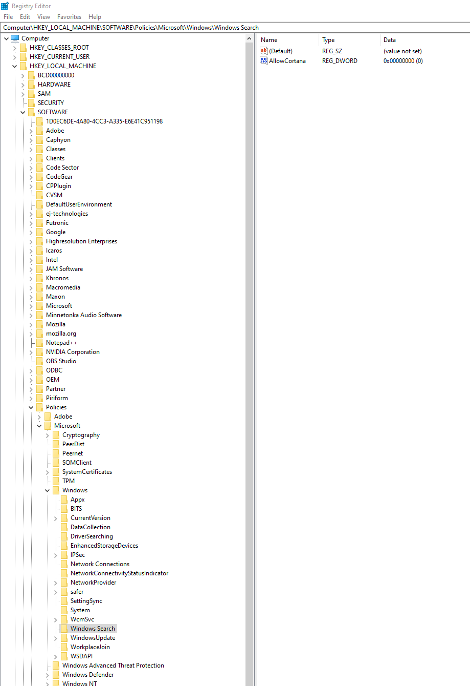 Reg Disable Cortana Windows 10/11.png
