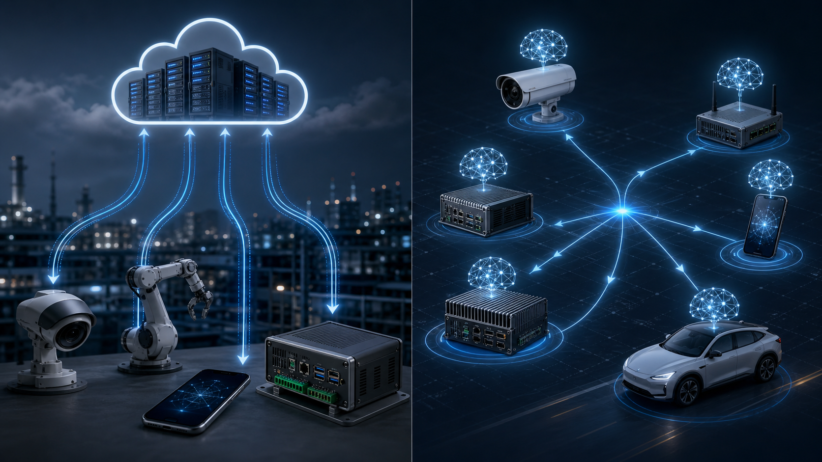 Trong mô hình cloud AI quen thuộc, dữ liệu được đẩy lên