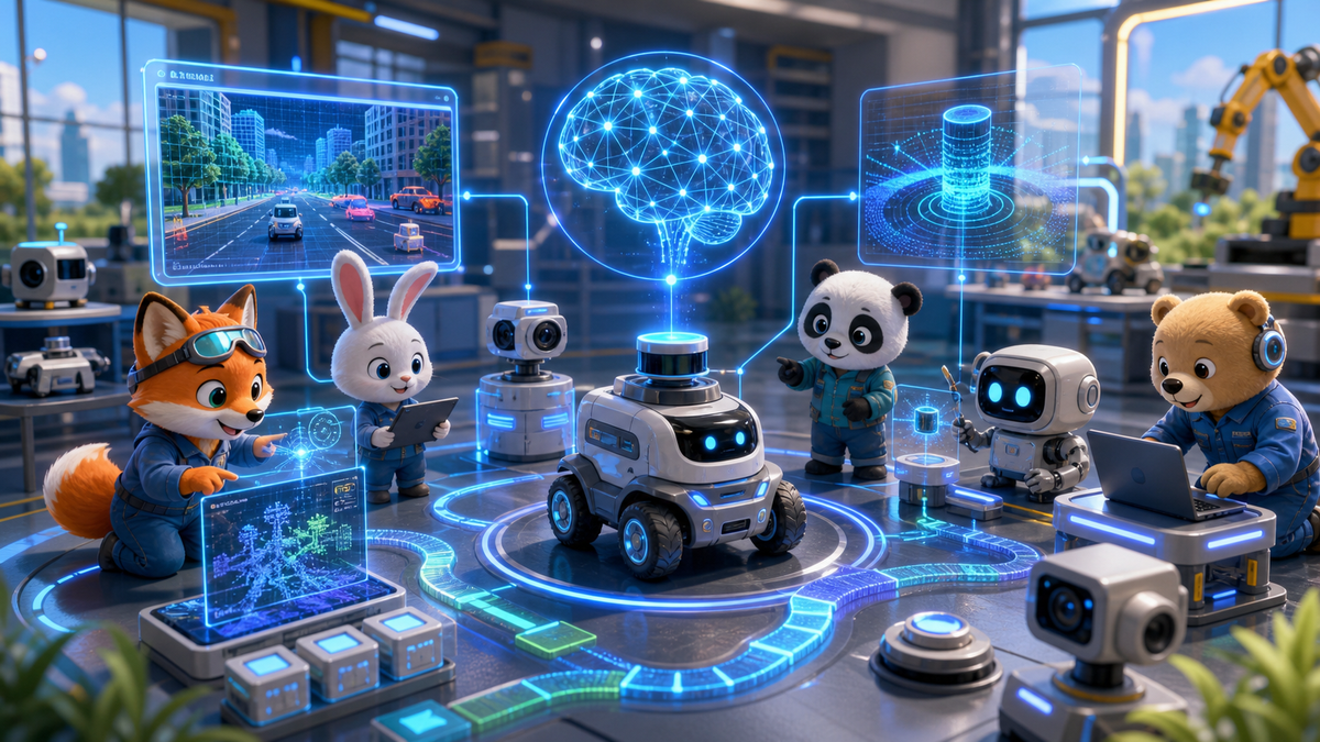 T??ng lai robot t? h?nh k?t h?p AI m? ph?ng v? c?m bi?n th?ng minh